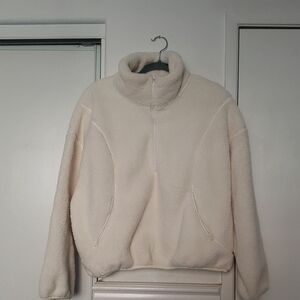 Zella Cream Fleece Pullover